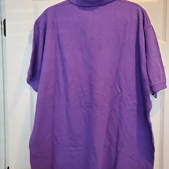 Men's purple polo shirt size 2XL - Picture 4 of 10